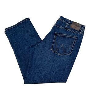 Wrangler Men’s Relaxed Fit Straight Leg Bootcut Denim Blue Jeans Size 36 x 30